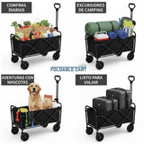 Carro de transporte plegable para playa y camping
