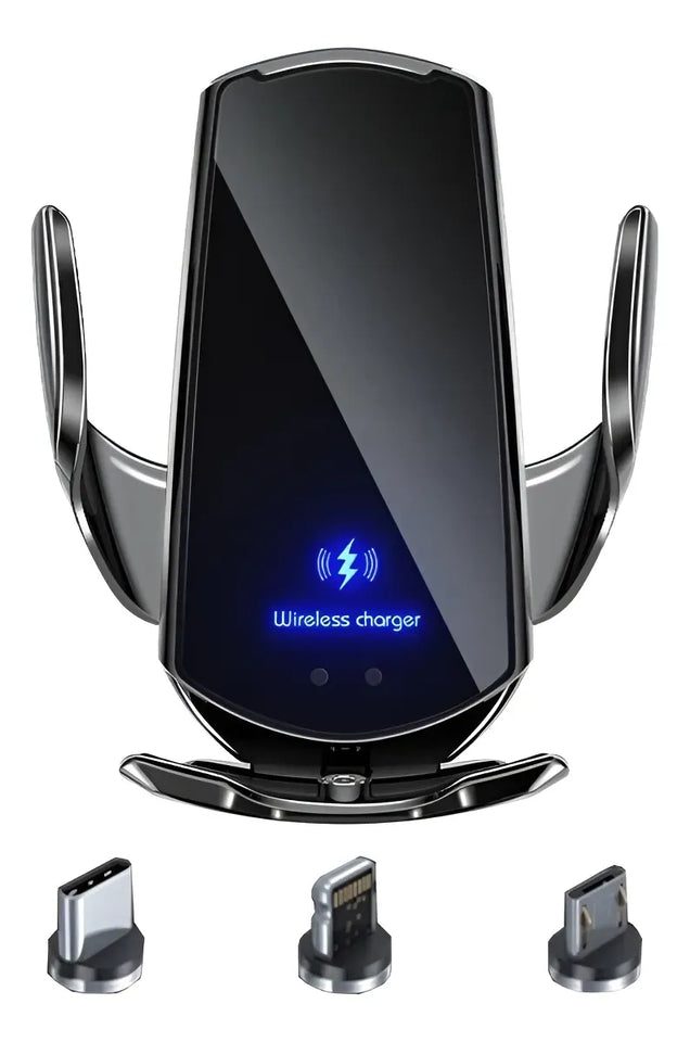 Cargador inalámbrico para coche con soporte automático